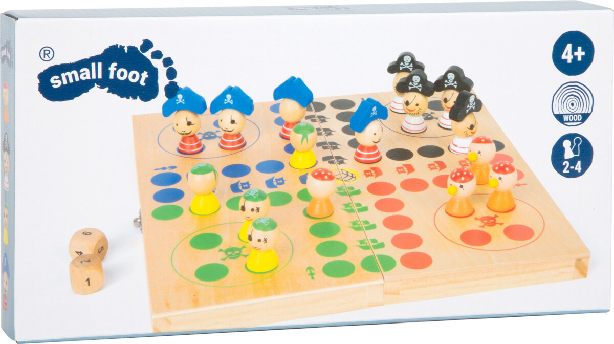 Small Foot - Ludo Spil I Træ - Piratøen