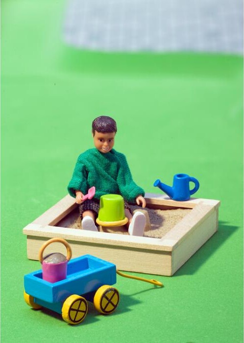 Lundby - Dukke Sandkasse Og Legetøj Sæt - 18294