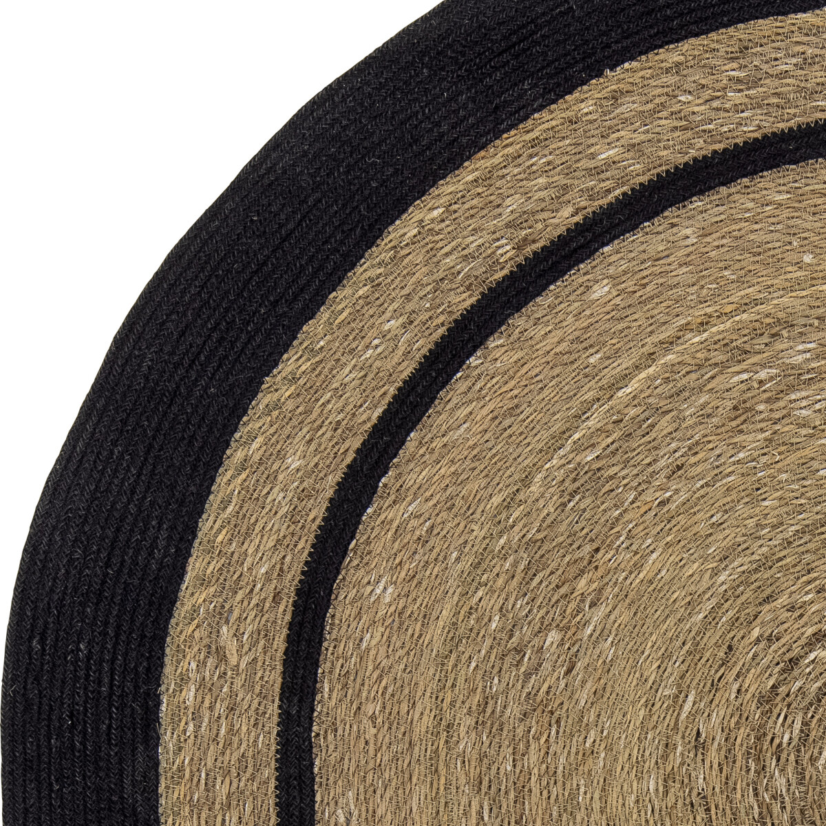 Bloomingville - Lune Tæppe - Natur - Søgræs - Rundt - Ø 120 Cm