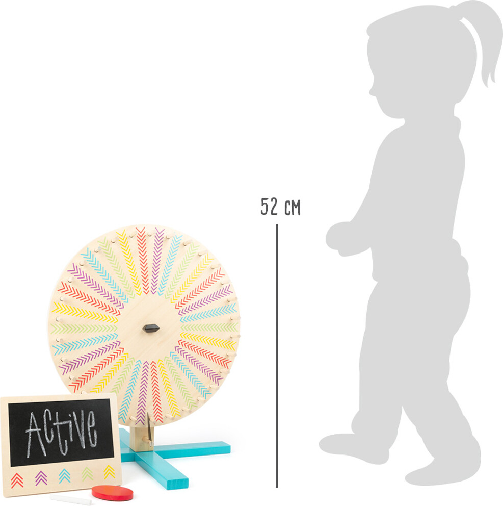 Lykkehjul - Skriv Selv - 2 Sider - Træ - Small Foot