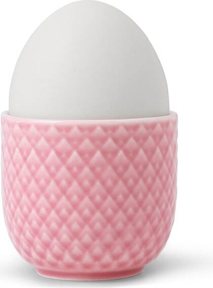 Lyngby Porcelæn - Rhombe Color Æggebæger Sæt 5 Cm - Gul Rosa Lilla