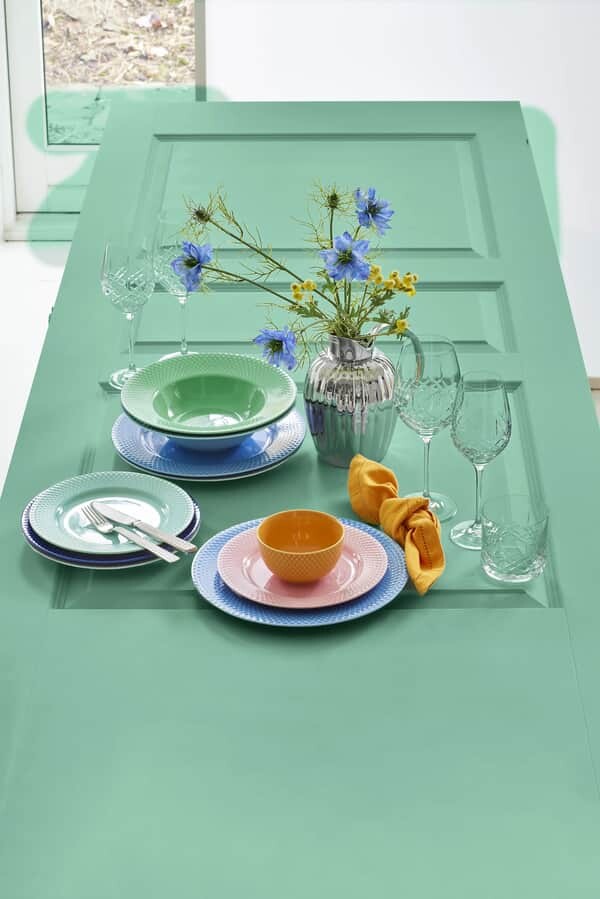 Lyngby Porcelæn - Rhombe Color Dybtallerken 24 5 Cm - Turkis