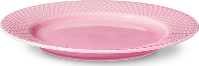 Lyngby Porcelæn - Rhombe Color Frokosttallerken 21 Cm - Rosa