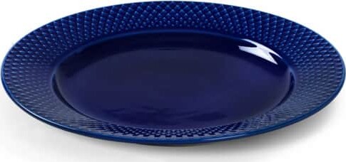 Lyngby Porcelæn - Rhombe Color Frokosttallerken 23 Cm - Mørkeblå