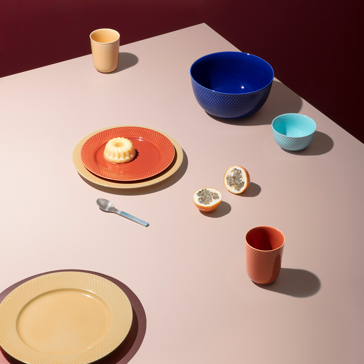 Lyngby Porcelæn - Rhombe Color Krus 33 Cl - Terrakotta