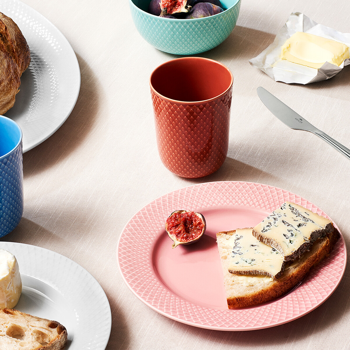 Lyngby Porcelæn - Rhombe Color Krus 33 Cl - Terrakotta