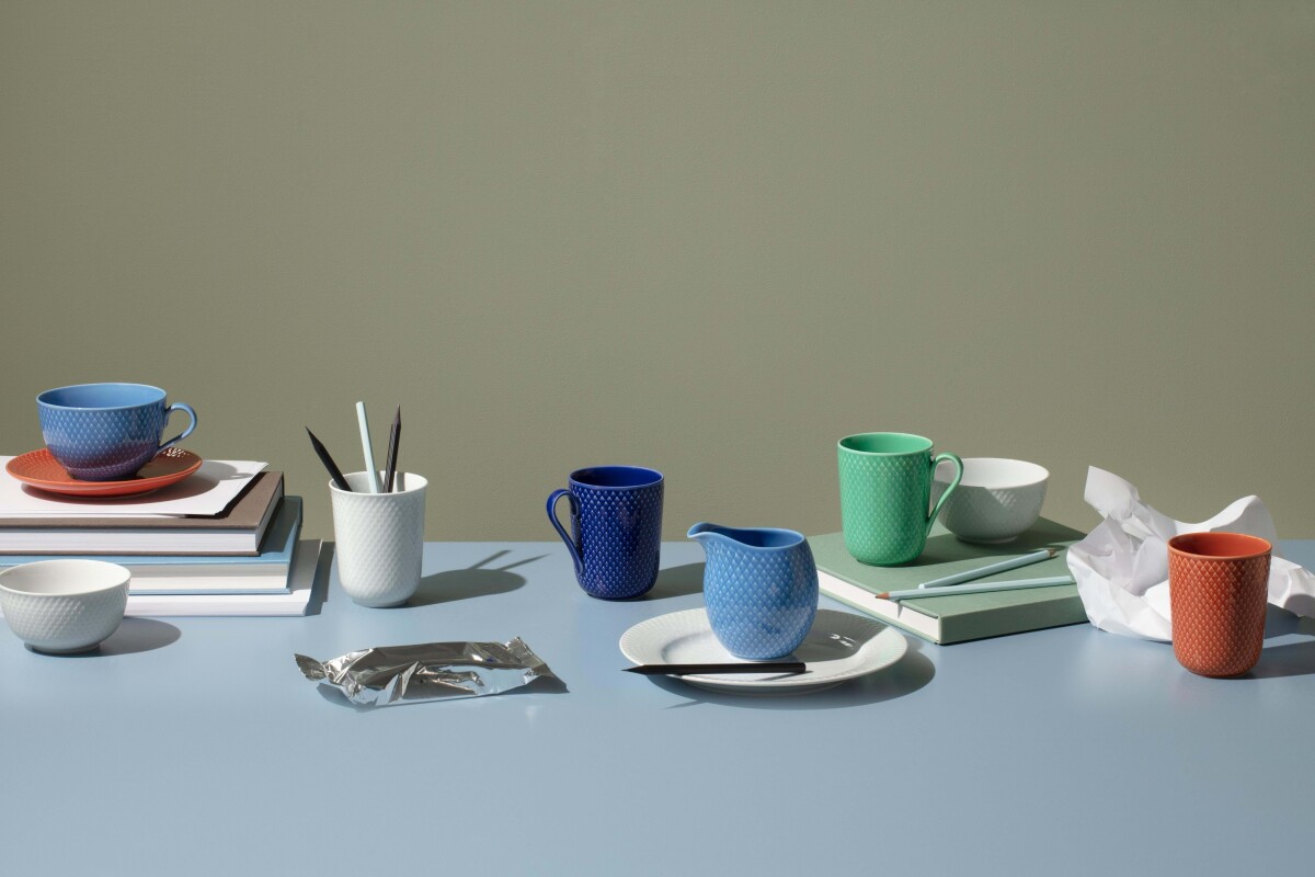 Lyngby Porcelæn - Rhombe Color Krus Med Hank - 33 Cl - Grøn