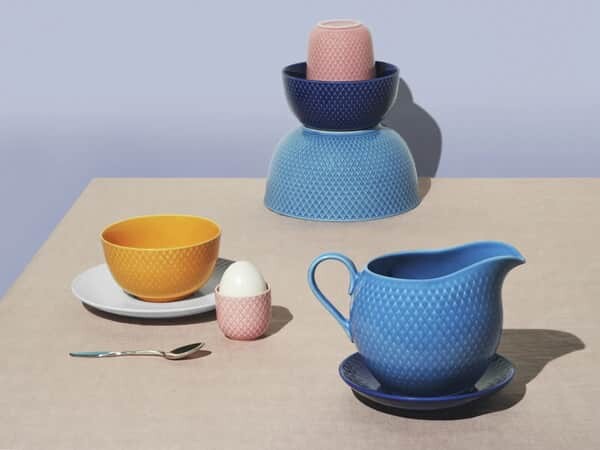Lyngby Porcelæn - Rhombe Color Saucerskål 67 Cl - Blå