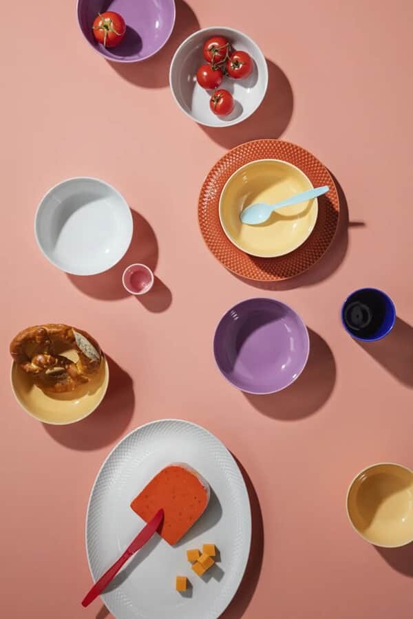 Lyngby Porcelæn - Rhombe Color Skål 15 5 Cm - Lilla