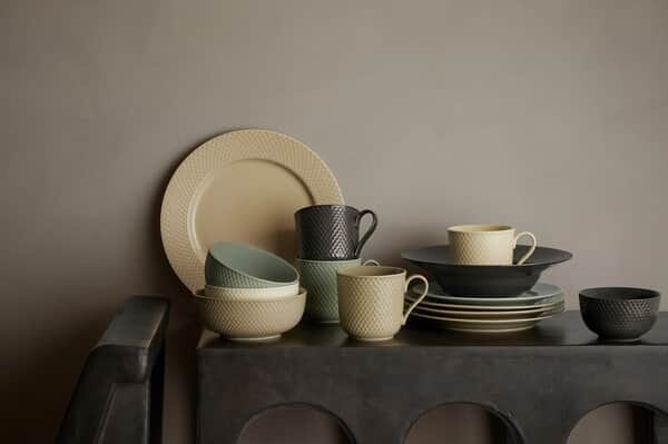 Lyngby Porcelæn - Rhombe Earth Krus Med Hank 39 Cl - Ler