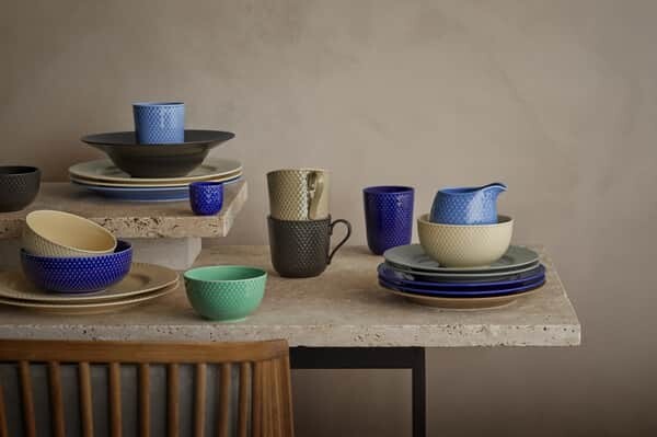 Lyngby Porcelæn - Rhombe Earth Krus Med Hank 39 Cl - Ler