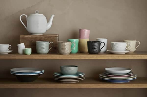 Lyngby Porcelæn - Rhombe Earth Krus Med Hank 39 Cl - Moss