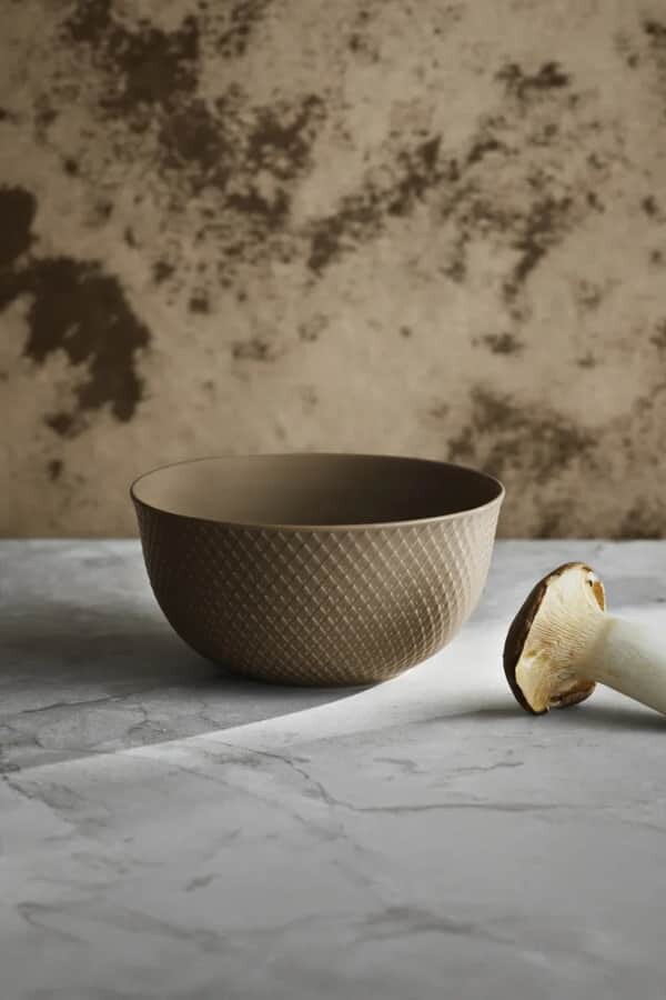 Lyngby Porcelæn - Rhombe Earth Serveringsskål 17 5 Cm - Ler