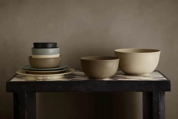 Lyngby Porcelæn - Rhombe Earth Skål 15 5 Cm - Ler