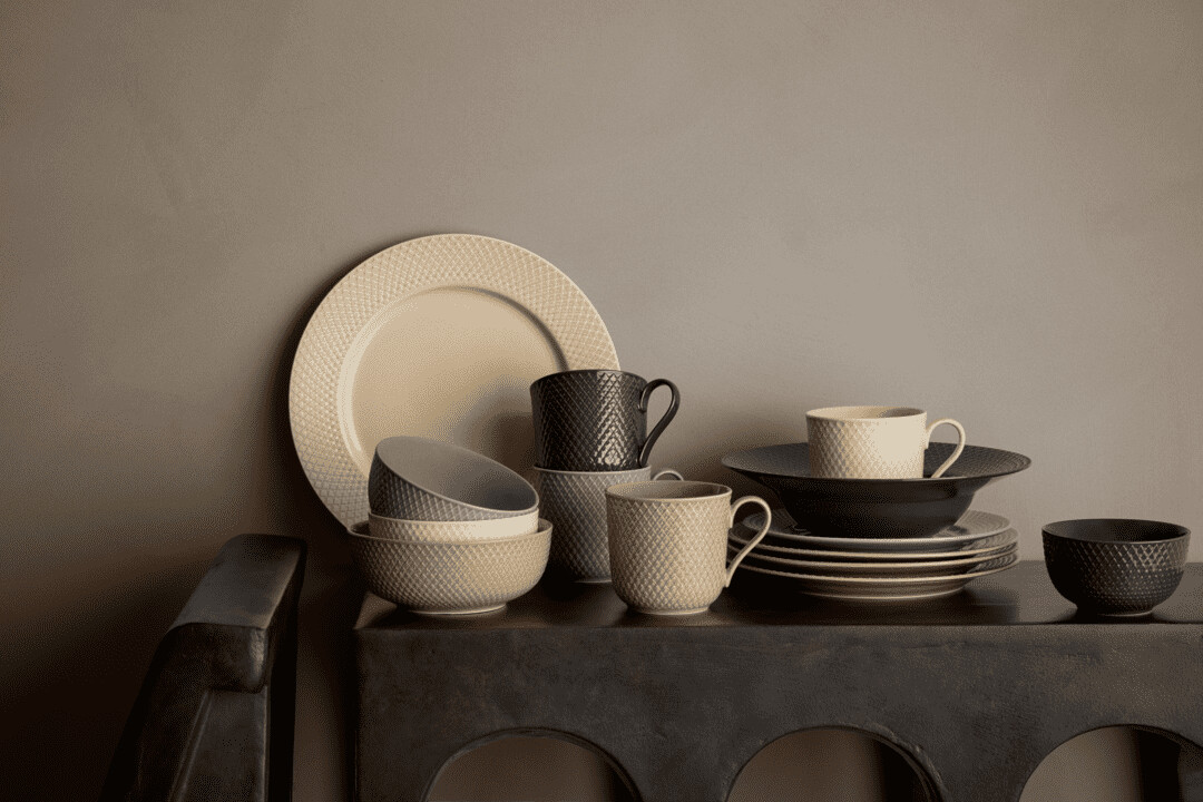 Lyngby Porcelæn - Rhombe Earth Skål 15 5 Cm - Ler