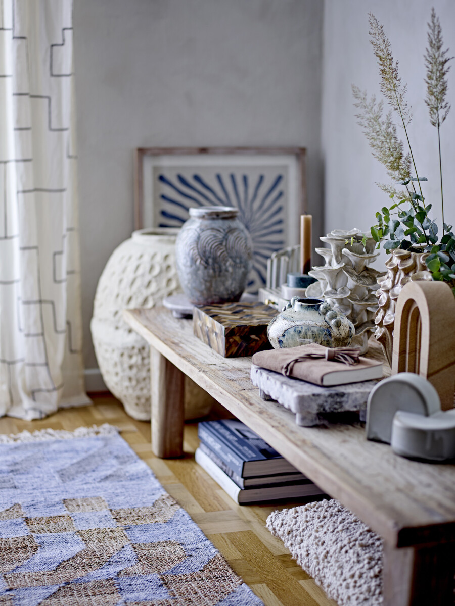 Bloomingville - Lyria Gardin - Natur - Bomuld - 115X215 Cm