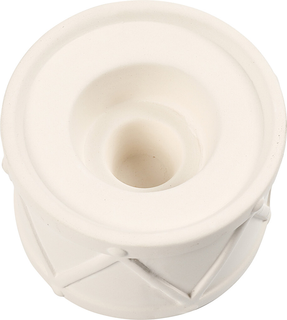 Lysestage - H 6 6 Cm - Ø 9 3 Cm - Hulstr 2 2 4 Cm - Hvid - 2 Stk