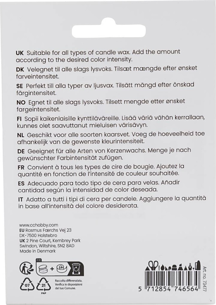 Lysfarve - Lys Blå - 5 G