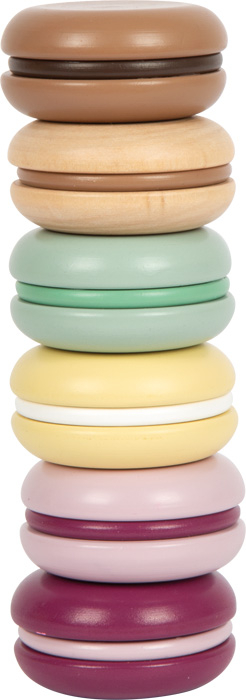 Small Foot - Macaroons Kage-Legemad Sæt I Træ - Fresh - 6 Stk