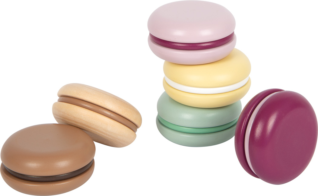 Small Foot - Macaroons Kage-Legemad Sæt I Træ - Fresh - 6 Stk