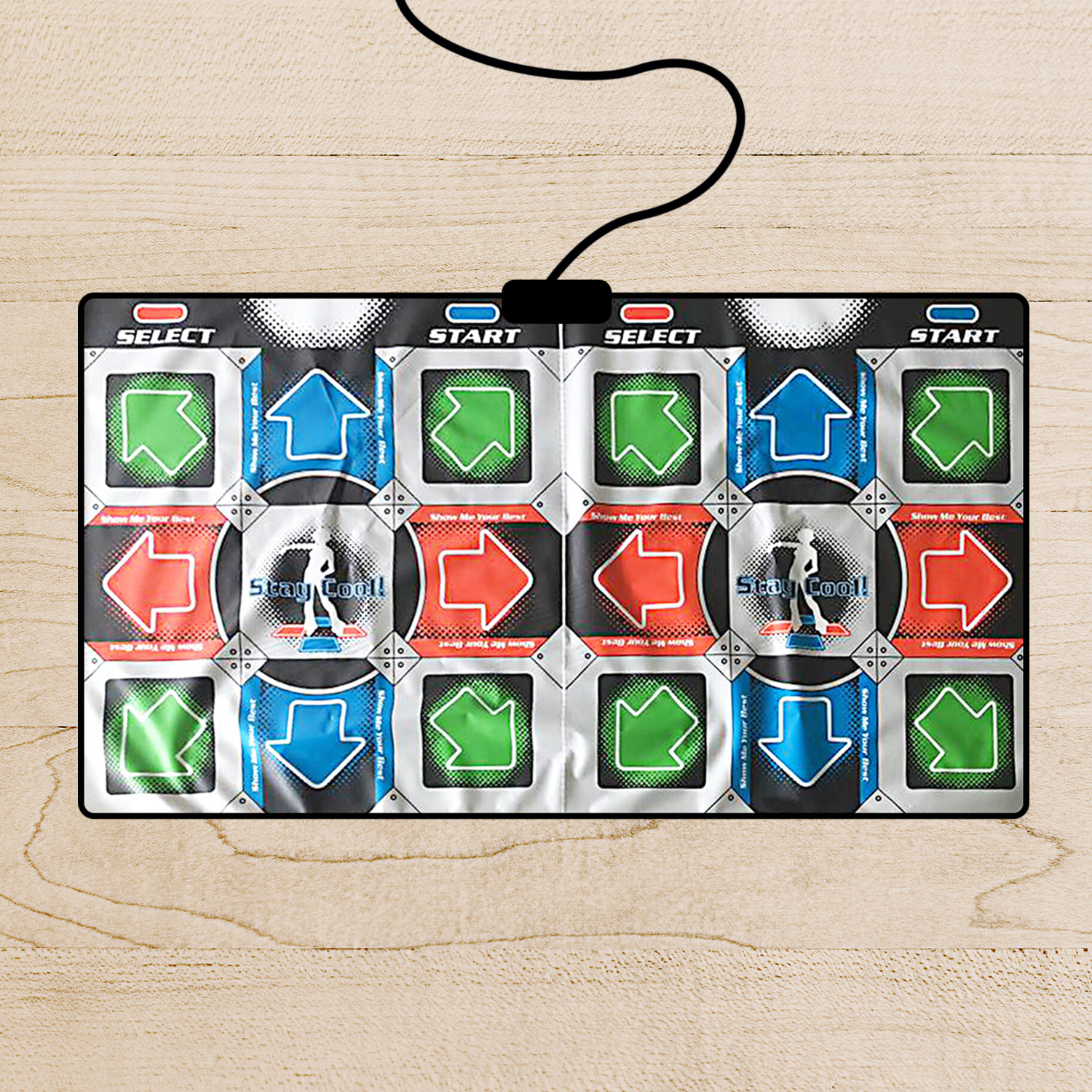 Mad Monkey - Retro Dance Mat - Dansemåtte For 2 Spillere
