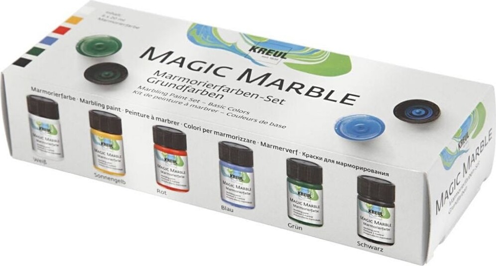 Kreul - Magic Marble Maling - 6 Farver