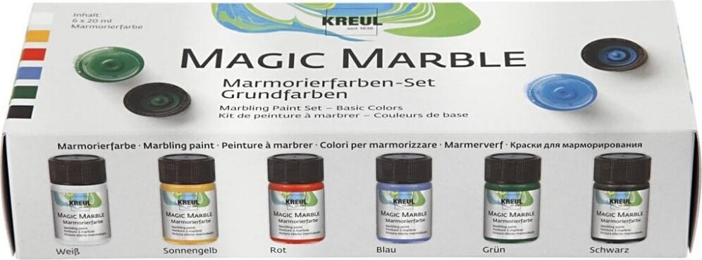 Kreul - Magic Marble Maling - 6 Farver