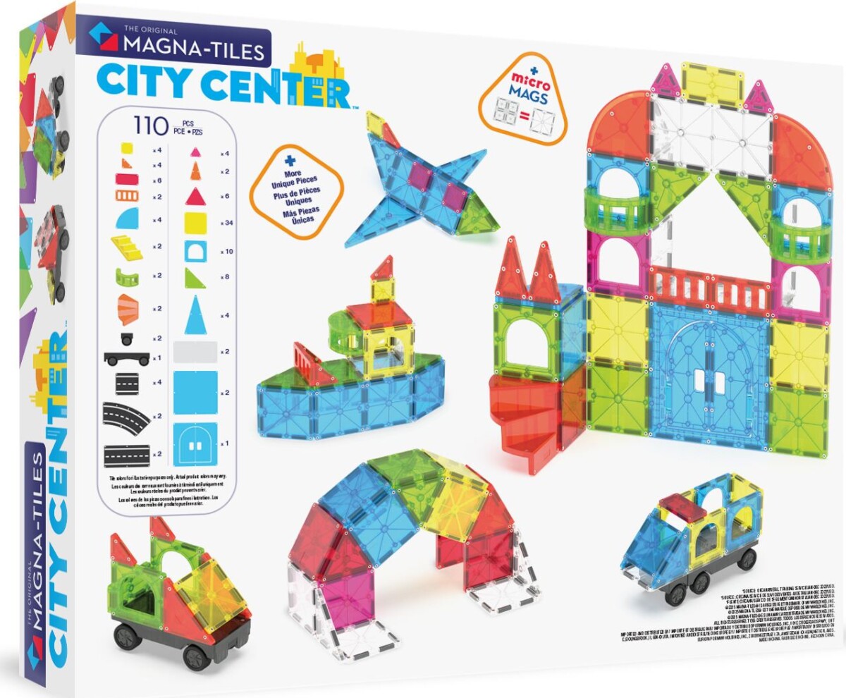Magna-Tiles City Center - By Center Legesæt - 110 Dele