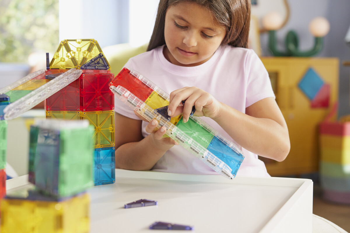 Magna-Tiles Kuglebane - Deluxe Rail Racers - 90 Dele