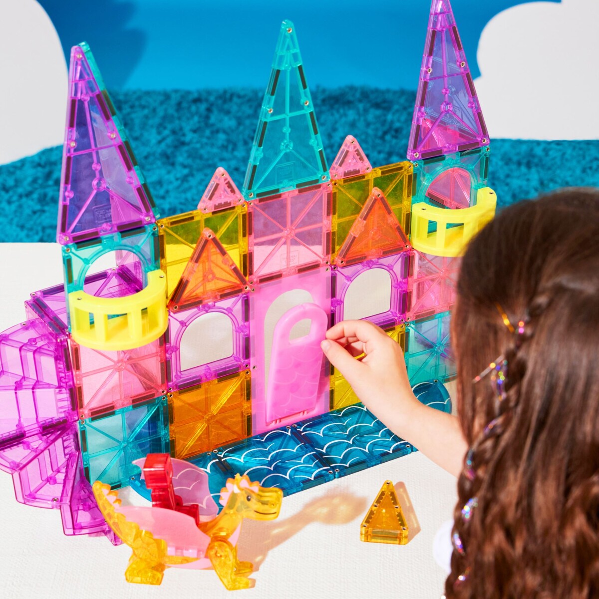 Magna-Tiles - Castle Dlx Micromags - Deluxe Slot - 48 Dele