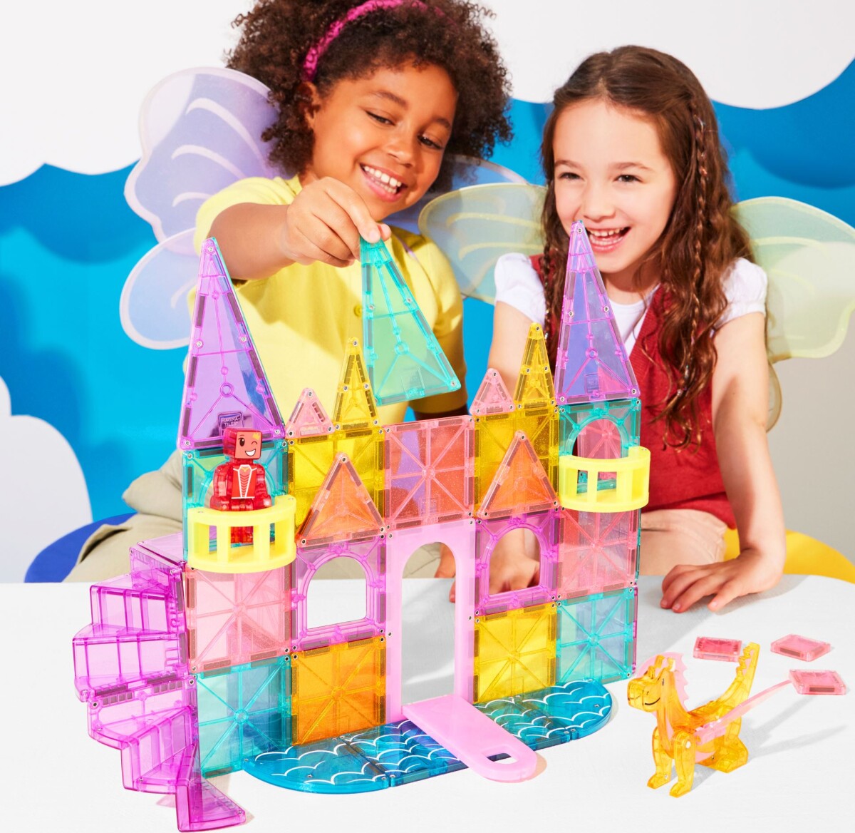 Magna-Tiles - Castle Dlx Micromags - Deluxe Slot - 48 Dele
