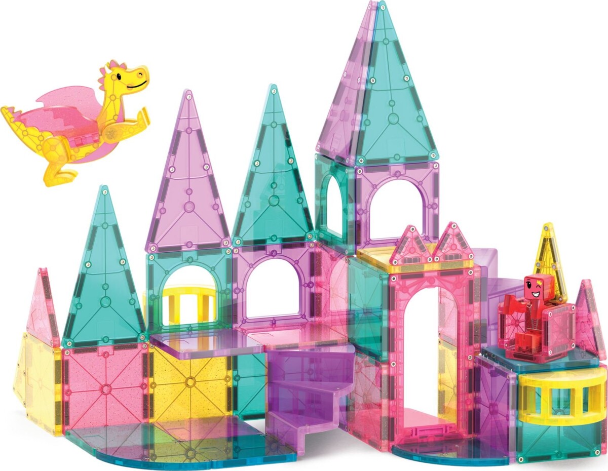 Magna-Tiles - Castle Dlx Micromags - Deluxe Slot - 48 Dele