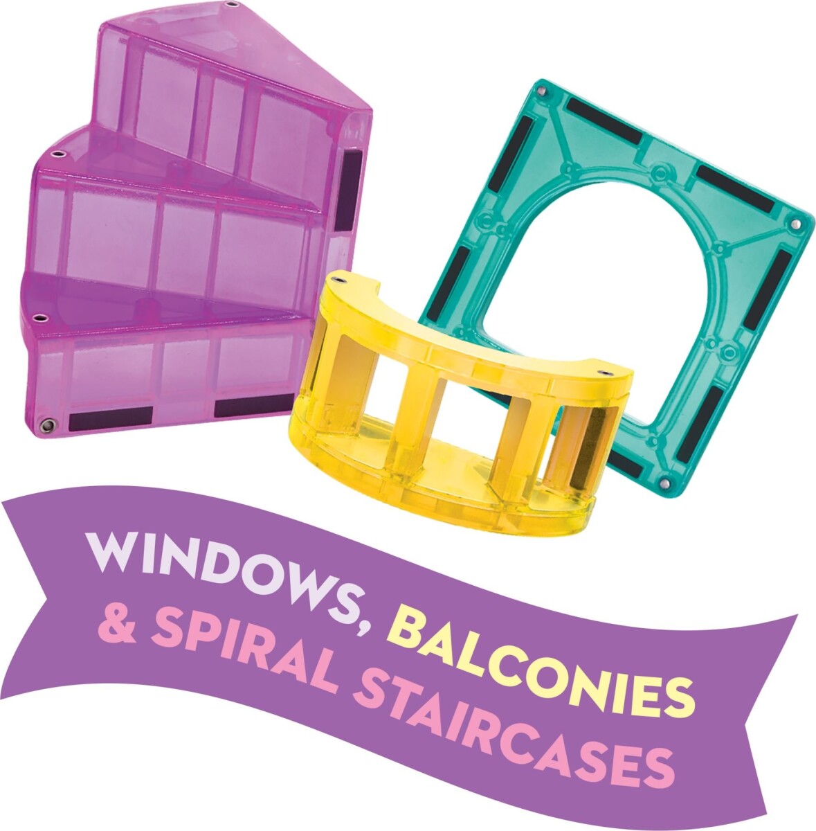 Magna-Tiles - Castle Dlx Micromags - Deluxe Slot - 48 Dele