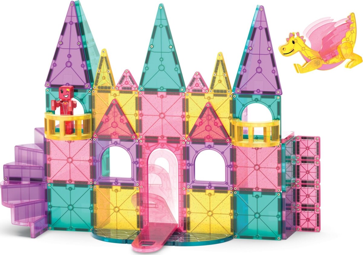 Magna-Tiles - Castle Dlx Micromags - Deluxe Slot - 48 Dele