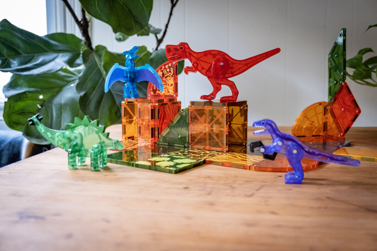 Magna-Tiles - Dinosaur Magnetsæt - Dino World - 40 Dele