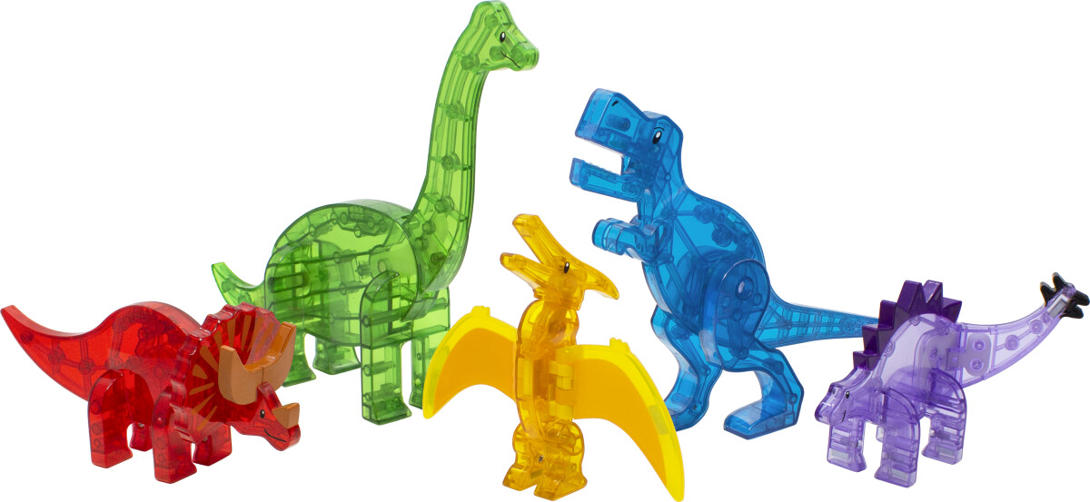 Magna-Tiles - Dinosaur Magnetsæt - 5 Dele