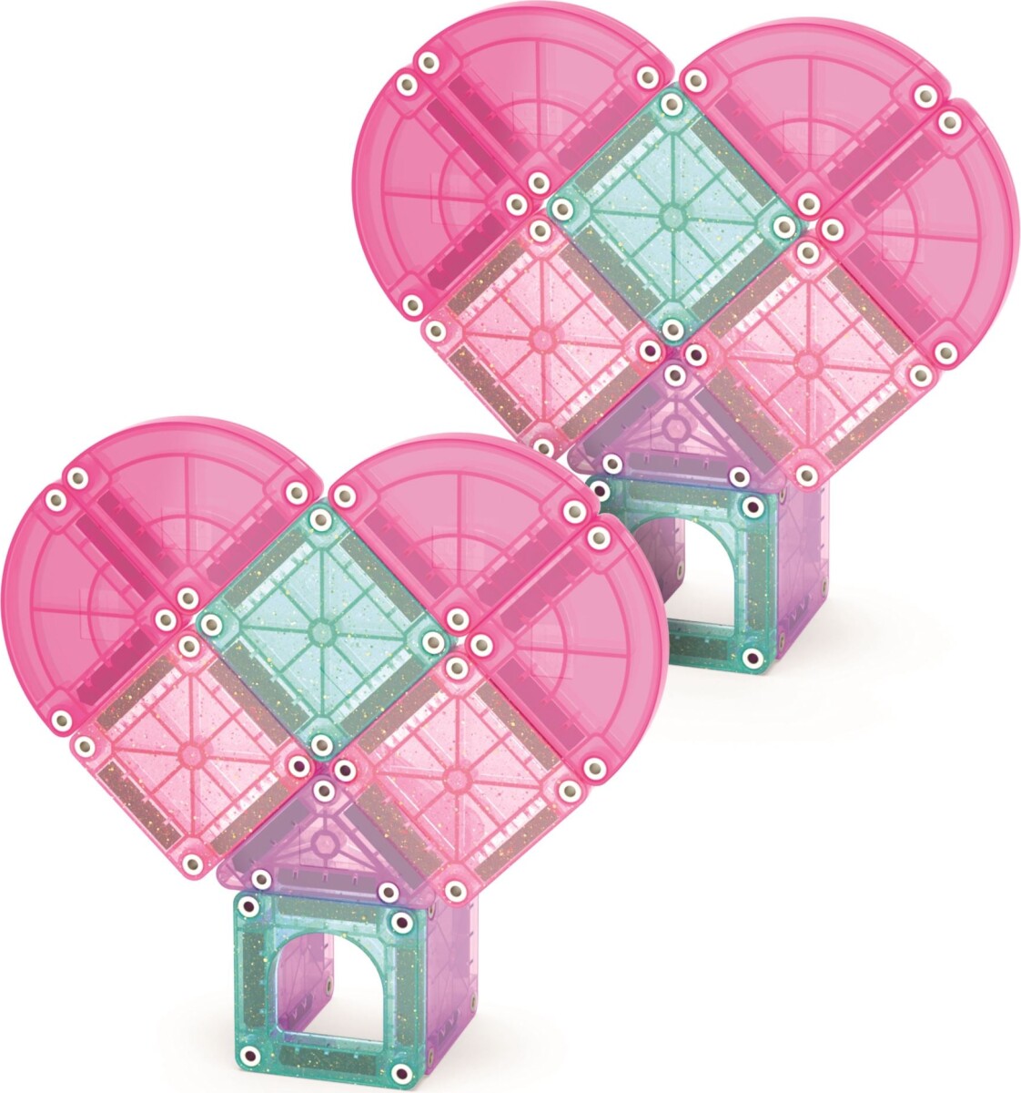 Magna-Tiles - Hjerte Til Hjerte Rejsesæt - Micromags 26 Dele