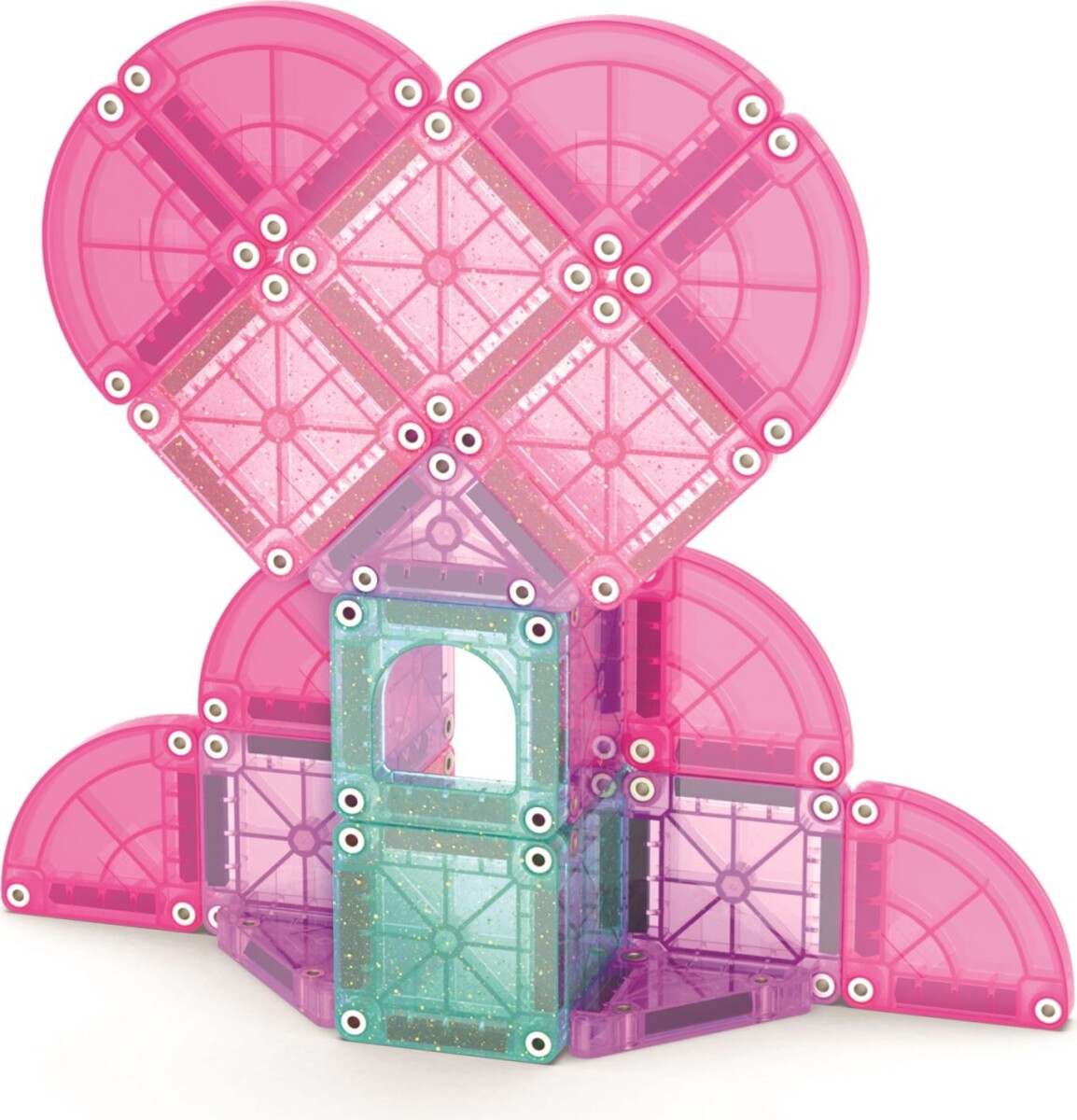 Magna-Tiles - Hjerte Til Hjerte Rejsesæt - Micromags 26 Dele