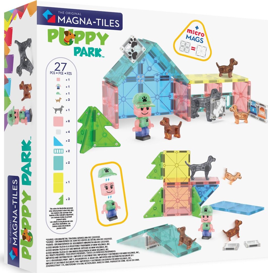Magna-Tiles Hundelegeplads - Legesæt - 27 Dele