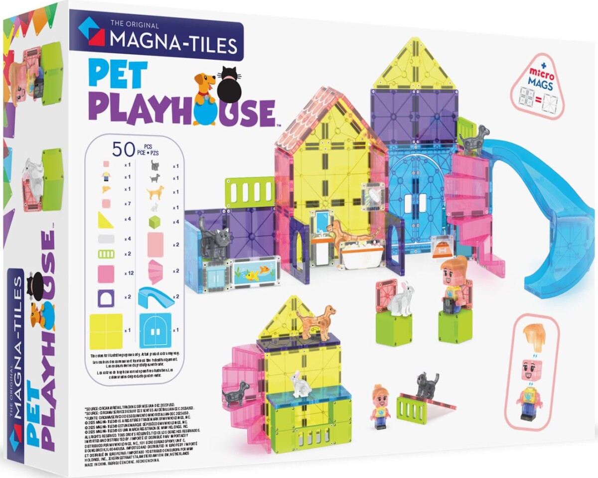 Magna-Tiles Dyrelegeplads - Legesæt - 50 Dele