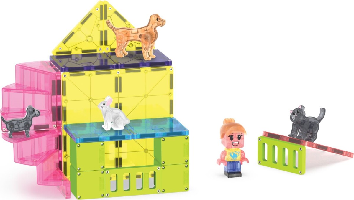 Magna-Tiles Dyrelegeplads - Legesæt - 50 Dele