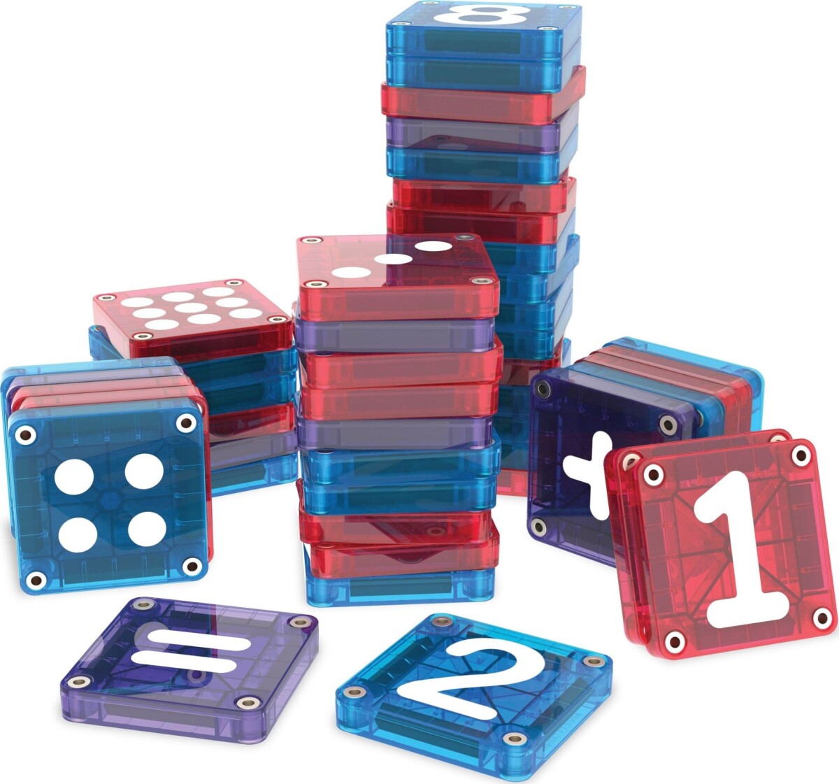 Magna-Tiles - Lær Tal Og Regning - 56 Micromags Dele