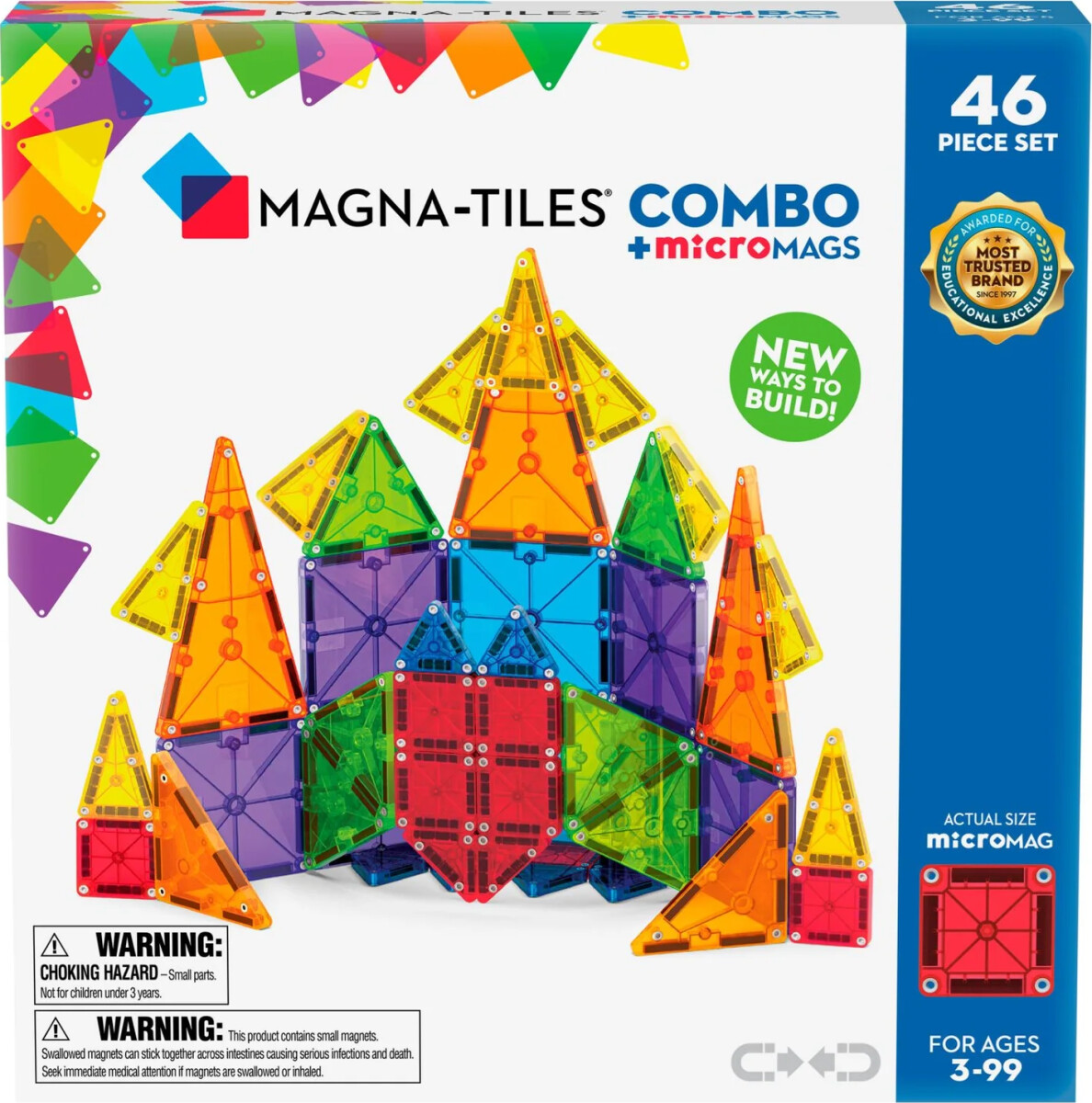 Magna-Tiles - Micromags Kombi Magnetsæt - 46 Dele