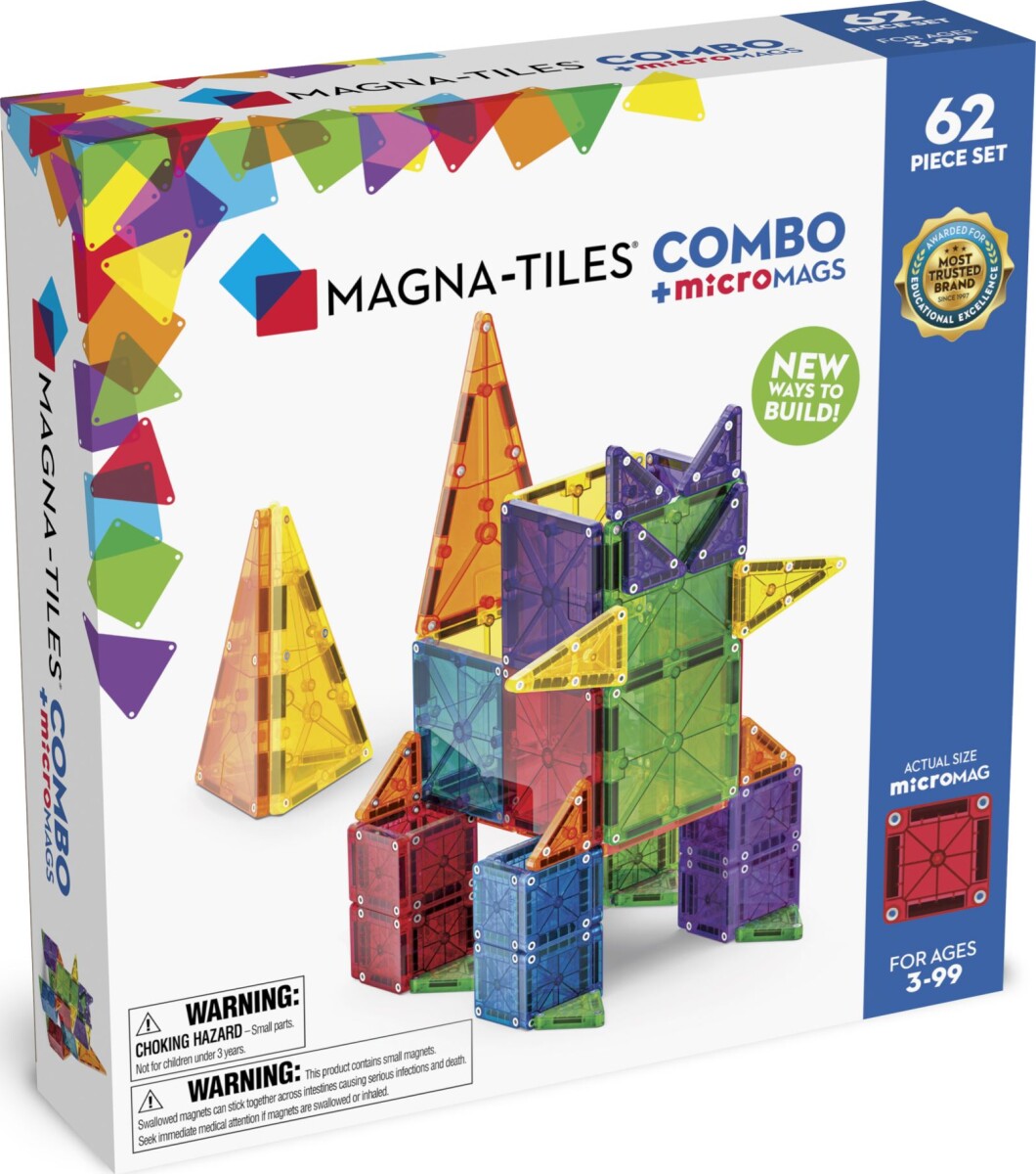 Magna-Tiles - Combo Micromags - 62 Dele