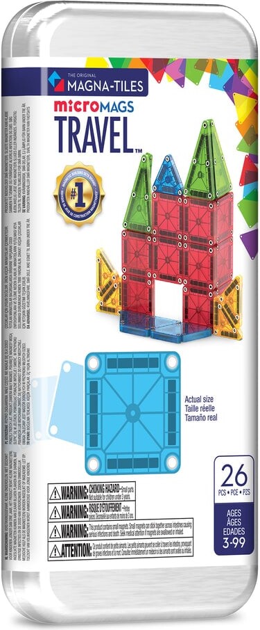 Magna-Tiles - Micromags Rejsesæt - 26 Dele