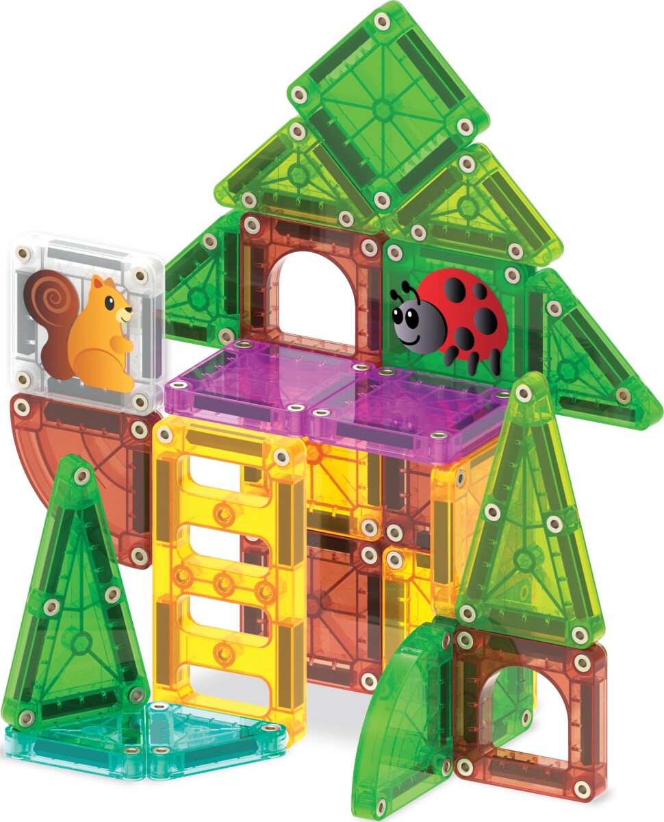 Magna Tiles - Micromags Treehouse Rejsesæt - 24 Dele