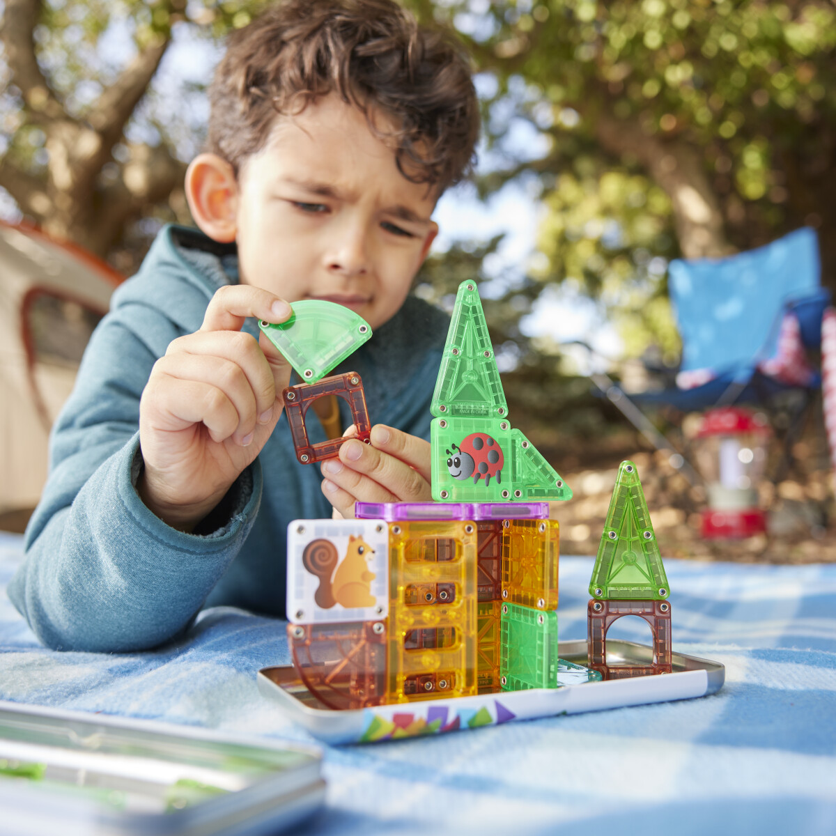 Magna Tiles - Micromags Treehouse Rejsesæt - 24 Dele