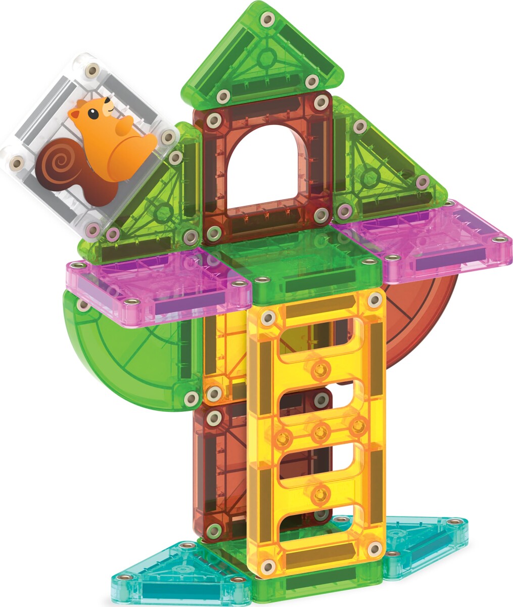 Magna Tiles - Micromags Treehouse Rejsesæt - 24 Dele