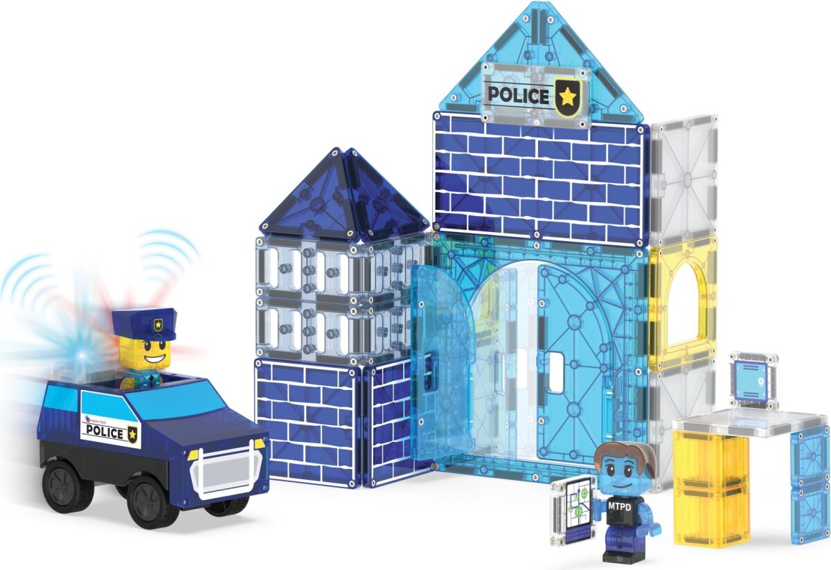 Magna-Tiles - Police Station - 36 Dele