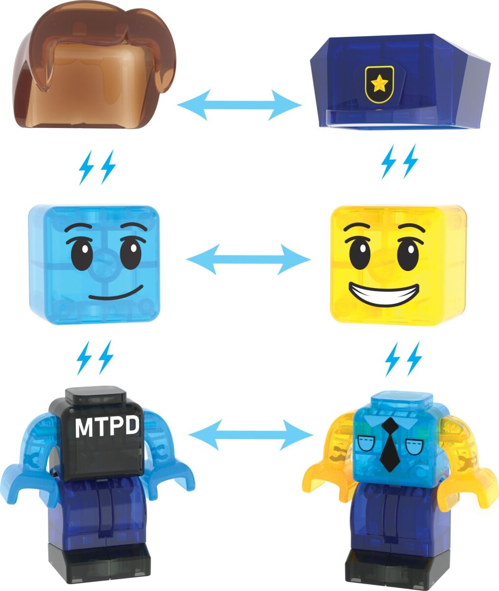 Magna-Tiles - Police Station - 36 Dele